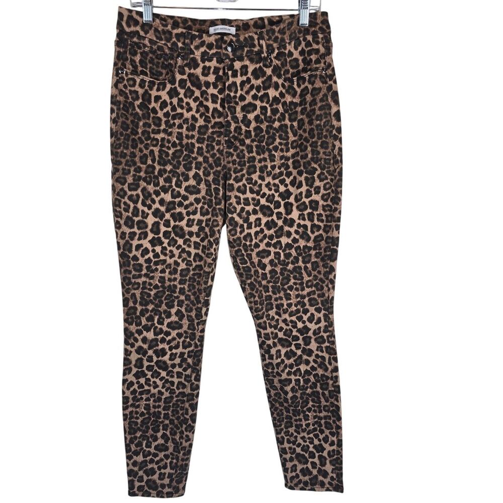 Good American Good Waist Animal Print Women's Jeans 14